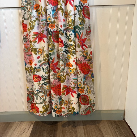 NWT! Lulus Lilja Cream Floral Print Maxi Dress Size XS - Picture 4 of 16